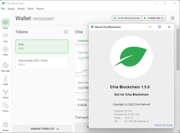 Nowa wersja klienta Chia